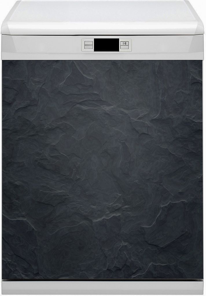 Dekorative Magnetmatte Küche Geschirrspüle 60x80 cm Magnet für Spülmaschine - Schwarzer Marmor