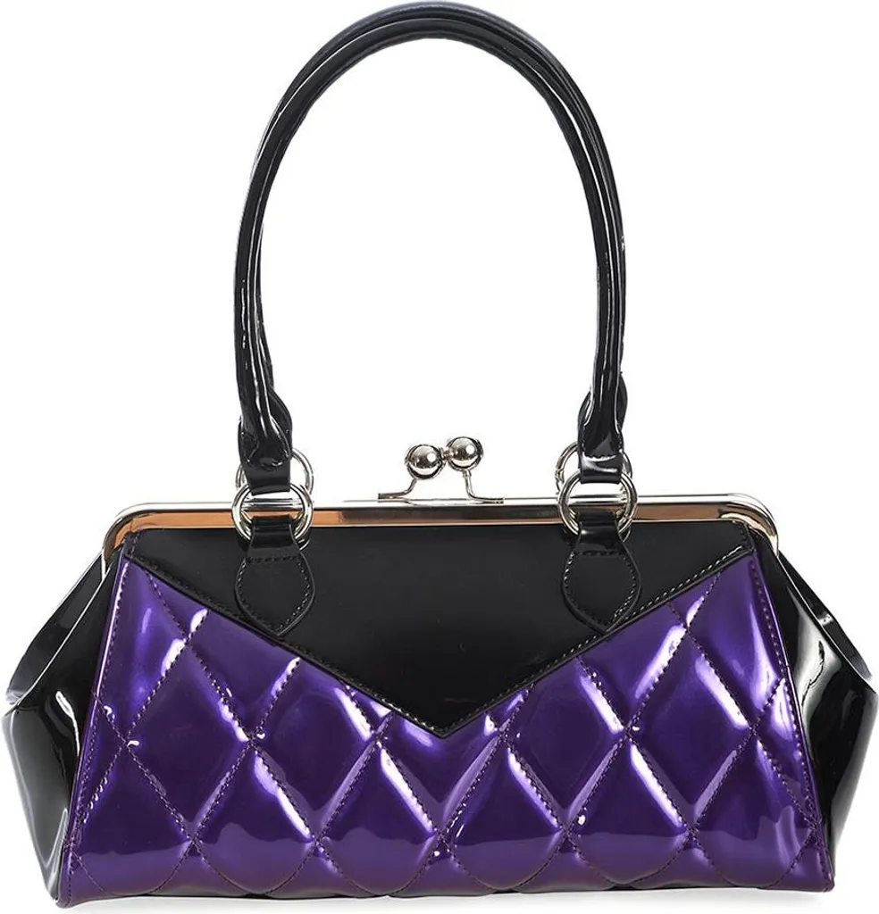 Sac à Main Violet Structuré Banned Boop - Organisez vos Objets Chic
