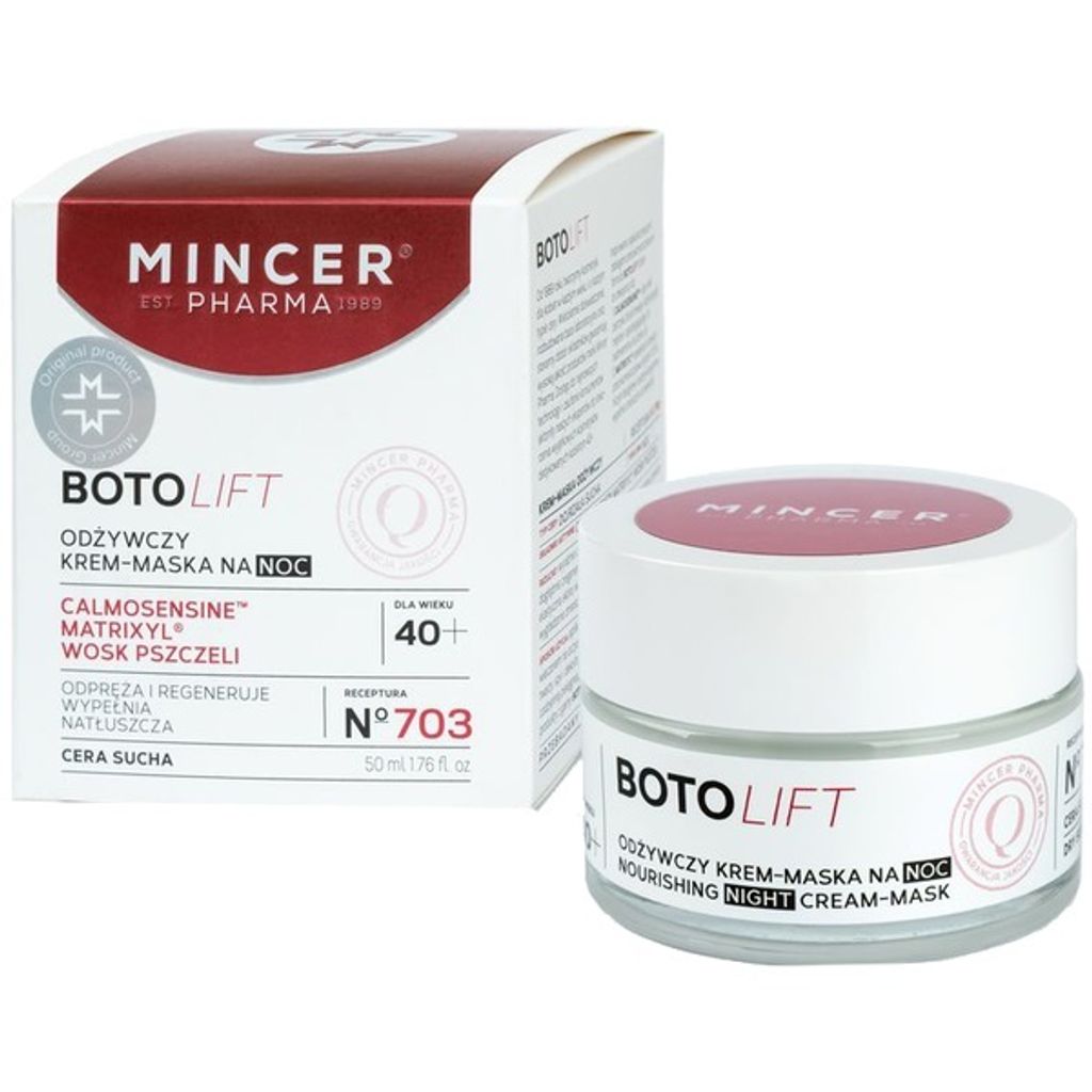 Mincer Pharma Botolift, voedende nachtcrème-masker, nummer Productafbeelding 