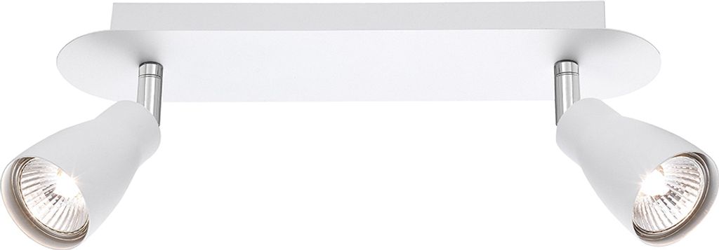 Nova Luce CONO Deckenleuchte GU10 2-fach Weiß 25,5x8x19cm dimmbar 668002