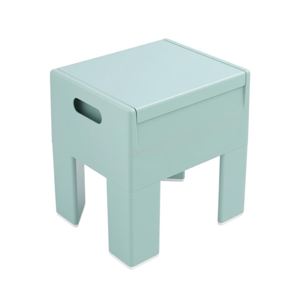 Schuhbank, niedriger Hocker mit Aufbewahrungsfach, multifunktionaler Aufbewahrungshocker