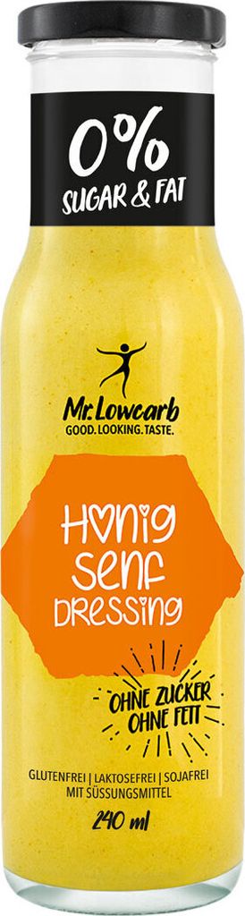 Mr Lowcarb Honey Mustard Sos sałatkowy bez cukru i tłuszczu Zdjęcie produktu 