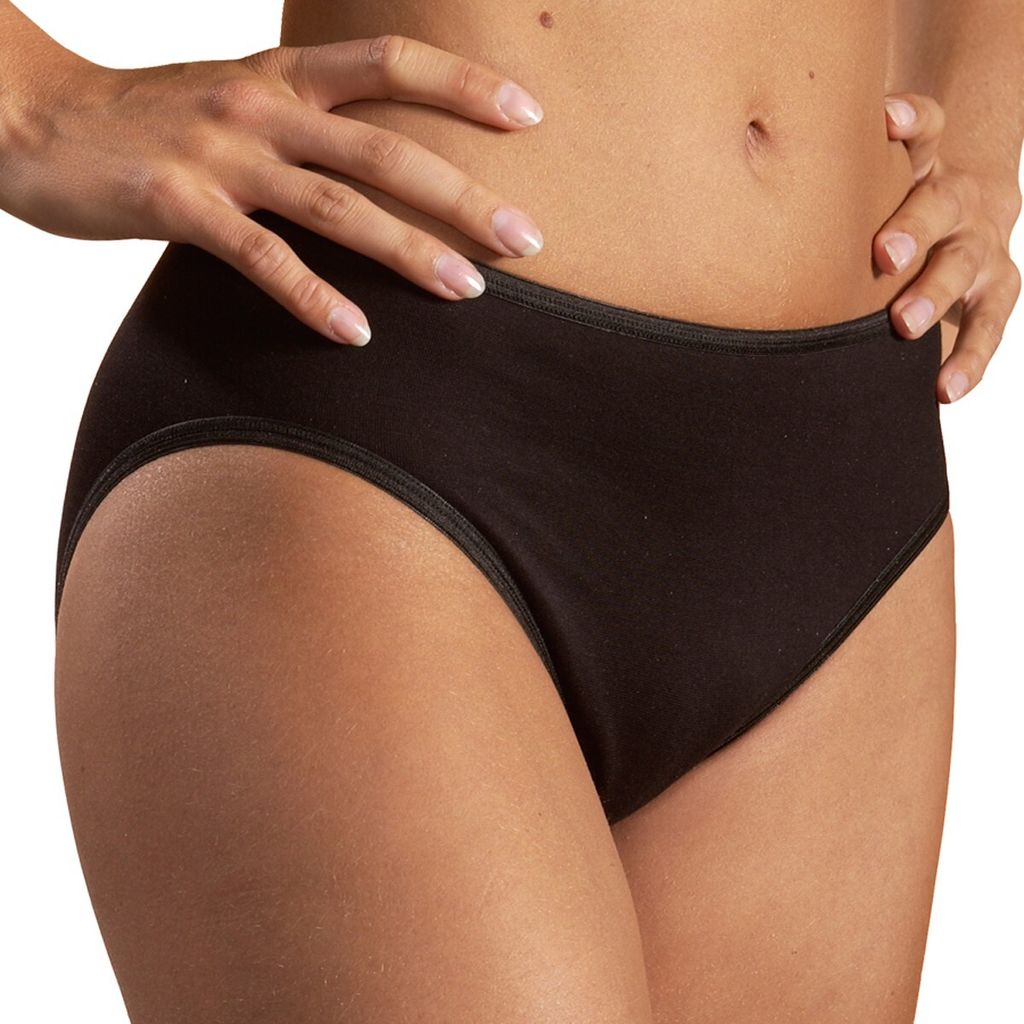 HERMKO 65031 Damen athletic Slip atmungsaktiv schnelltrocknend Funktionsunterwäsche, Farbe:schwarz, Größe:36/38 (S)