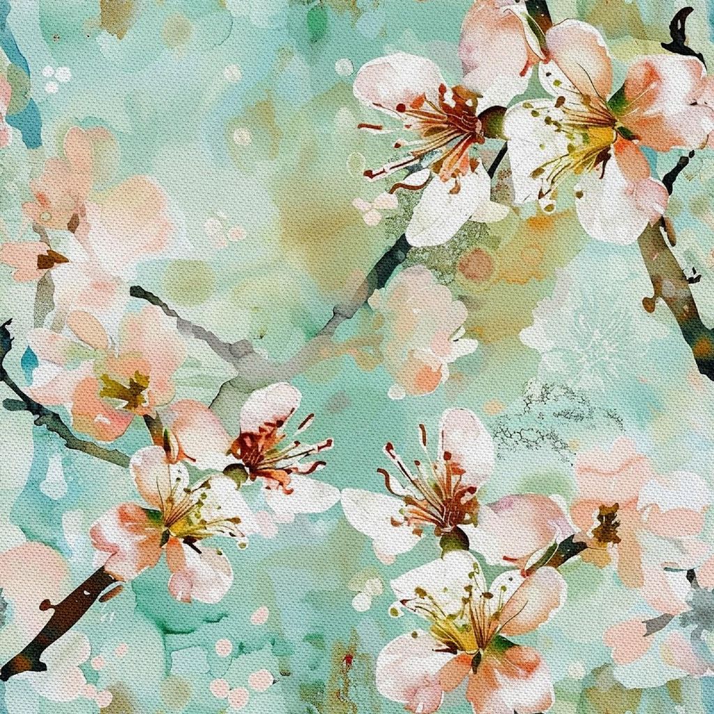 OUTDOOR DEKOSTOFFE OXFORD - Motiv Frühling I DX7153