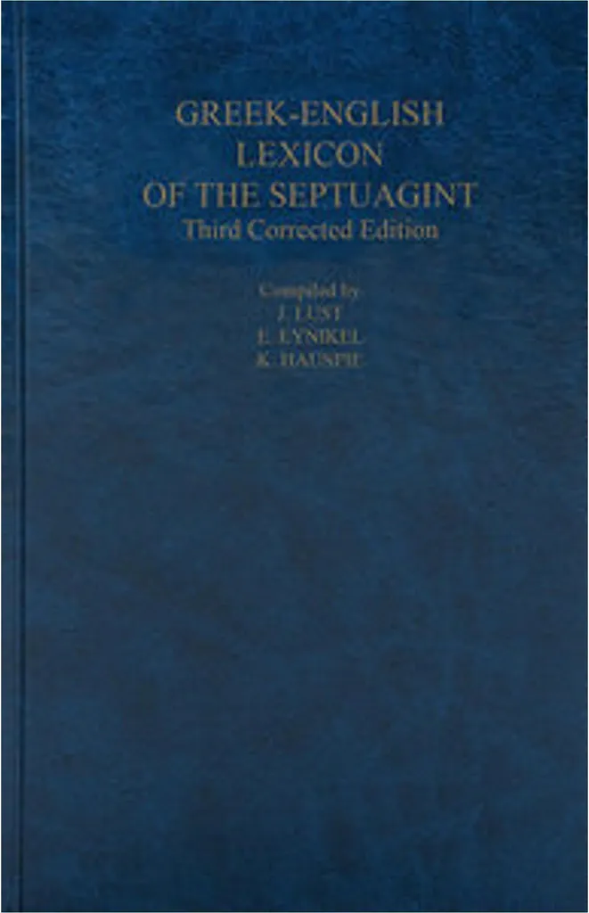Lexicon of the Septuagint dictionnaire pour traduire le grec biblique