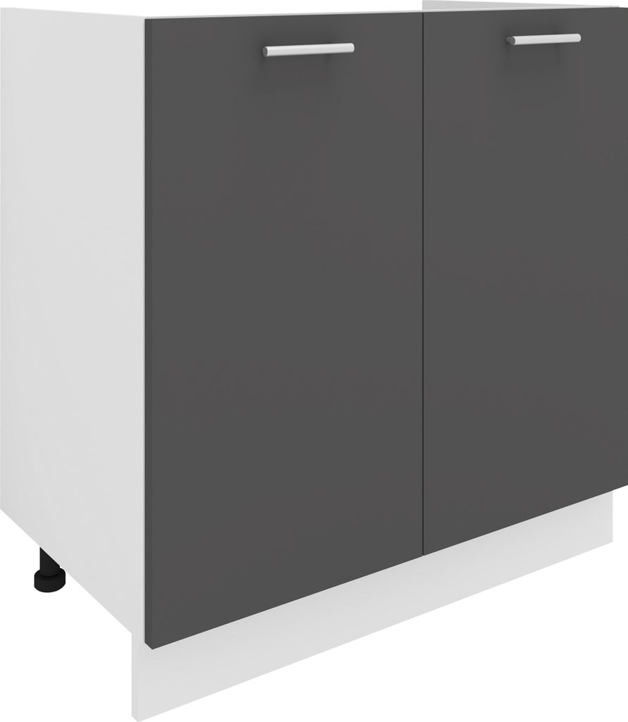 VCM Spülunterschrank | Maße ca. H. 82 x B. 80 x. T. 46 cm | Unterschrank mit zwei Drehtüren | Küchenmöbel – Esilo