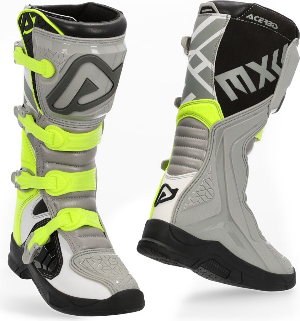 Acerbis X-Team Motocross Stiefel, grau/gelb, 44 Produktbild 