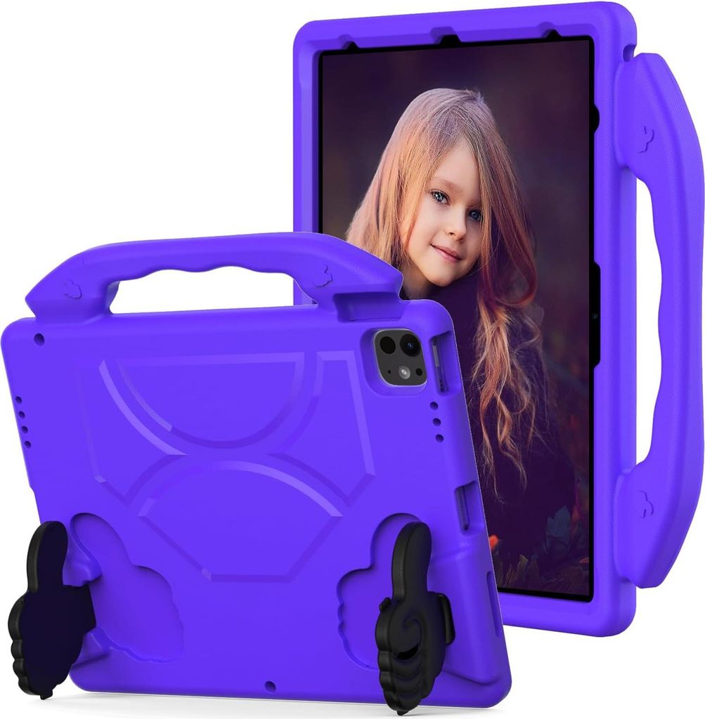 Kinder Schutzhülle für iPad Air 13 M3/M2 2025/2024, iPad Pro 13 (2024) 13" (M4), iPad Pro 12,9 6th/5th/4th Gen 2022/2021/2020, Leicht EVA-Schaum ...