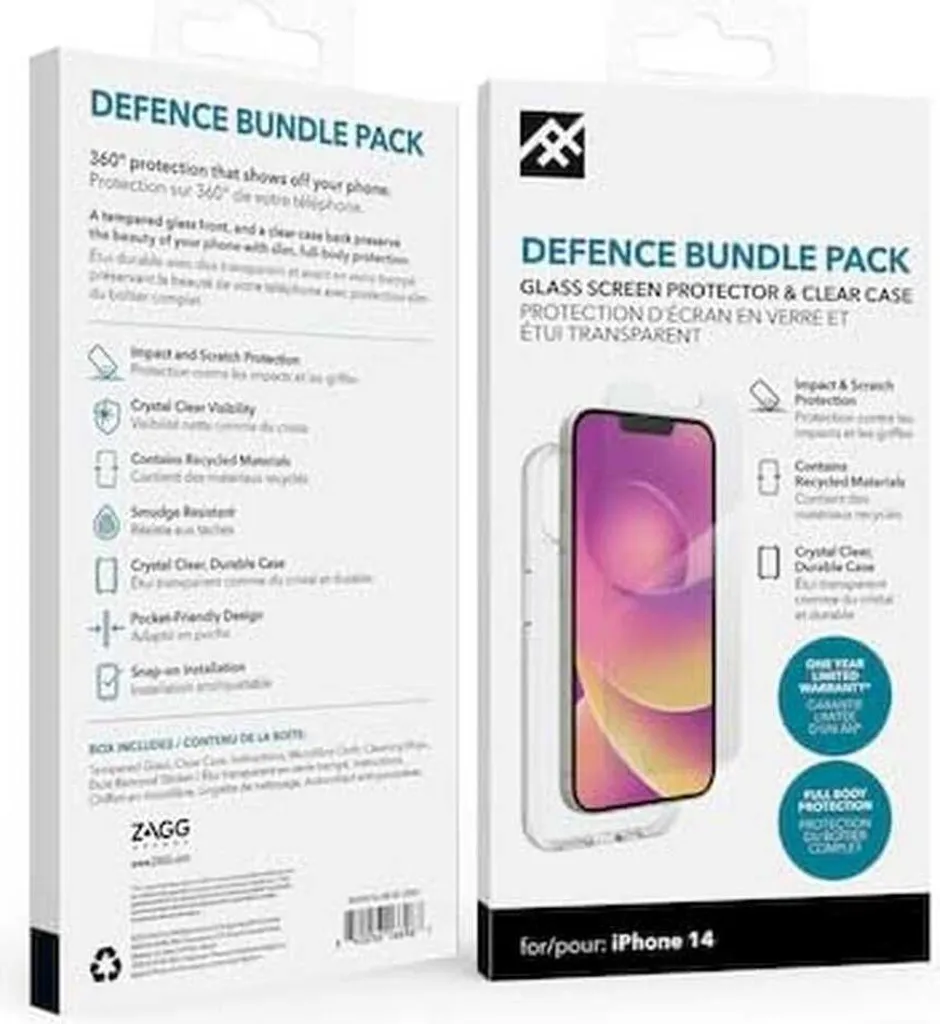 Protéger l'écran iPhone 14 avec le verre iFrogz Defence Glass durable - 3