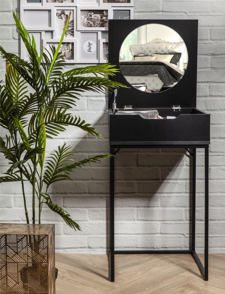 Schwarzer Frisiertisch Abbott Home Deco Factory