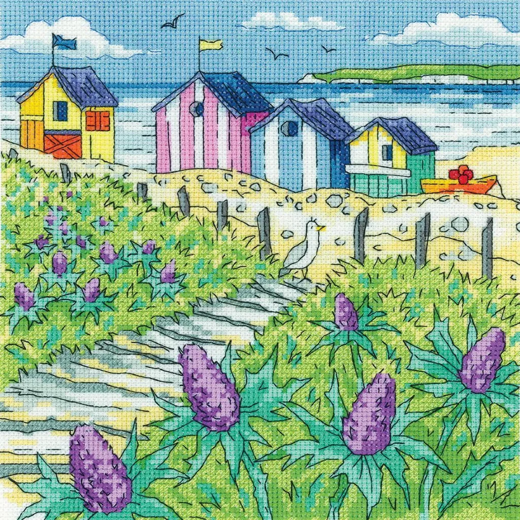 Tableau Brodé Point de Croix Sea Holly Ufer Heritage pour Déco Marine
