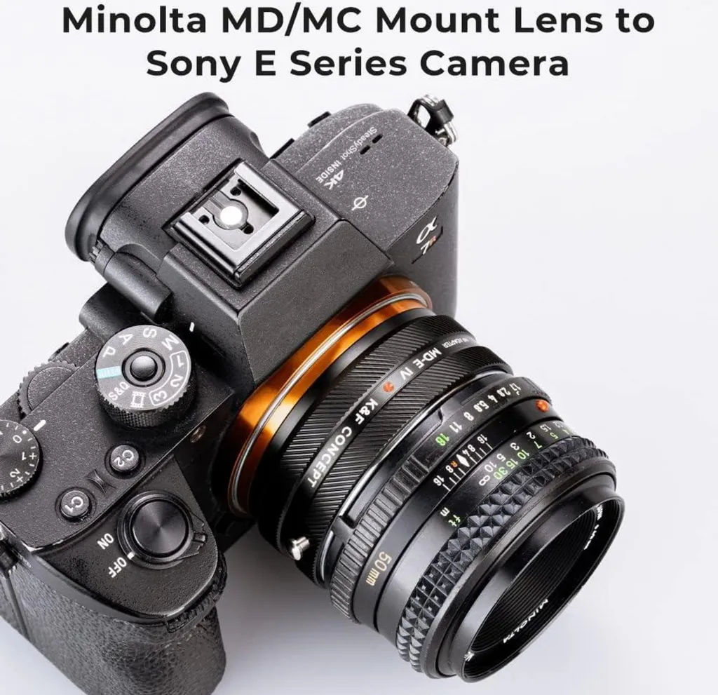 Adaptateur MD-NEX IV pour objectif Minolta MD MC vers Sony E Mount Alpha - 3