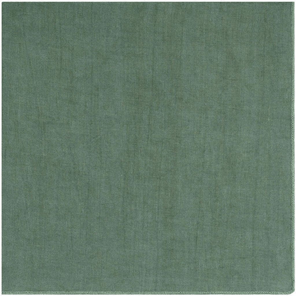 Blomus Leinen-Serviette Lineo Duck green, Stoffserviette, Leinen, 42 x 42 cm, 64373