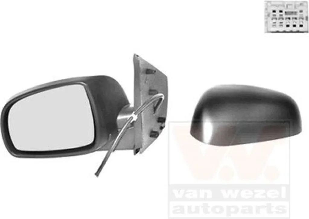 Rétroviseur extérieur Nissan haute visibilité HAGUS 3338807 VAN Wezel