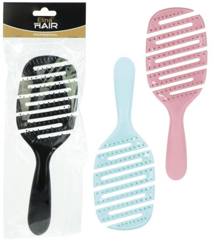 ELINA Haarbürste Skelett Oval 22cm mit Noppen für