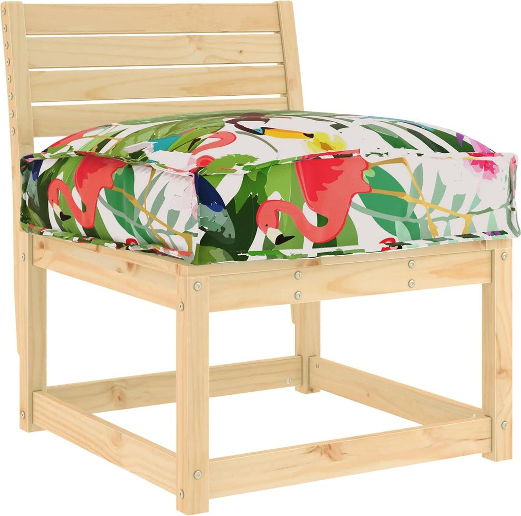 vidaXL Kissen Floral Mehrfarbig 50 x 50 x 12 cm Oxford-Stoff
