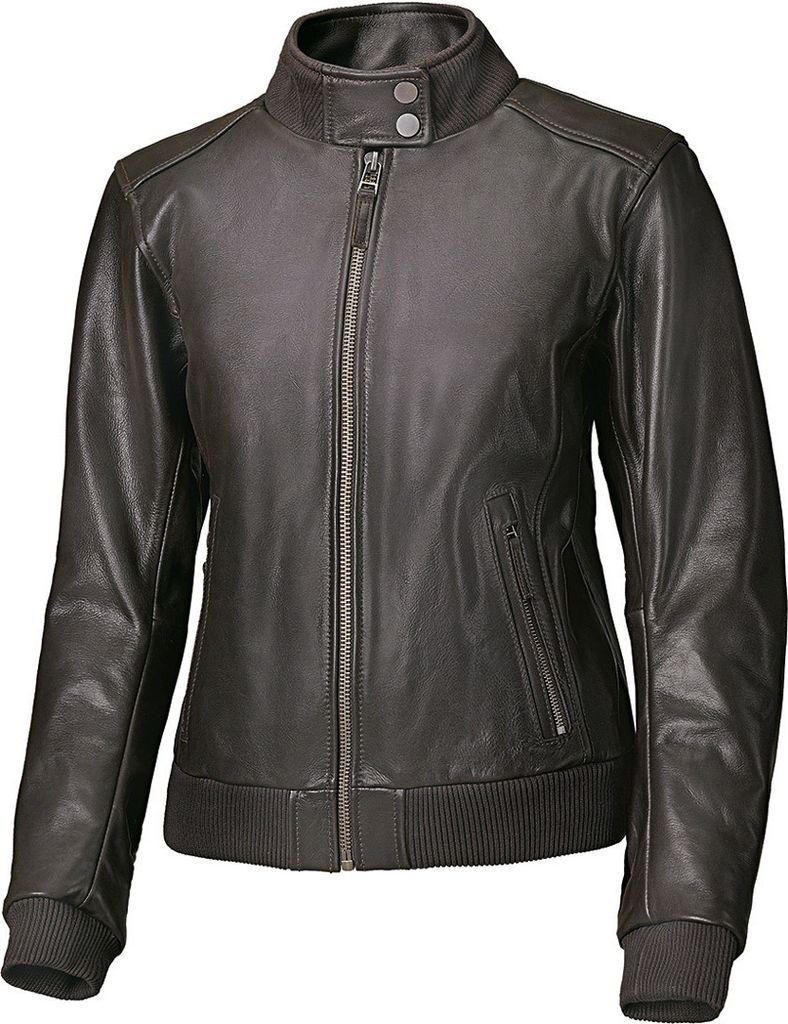 Held Barron Damen Motorrad Lederjacke, braun, 46