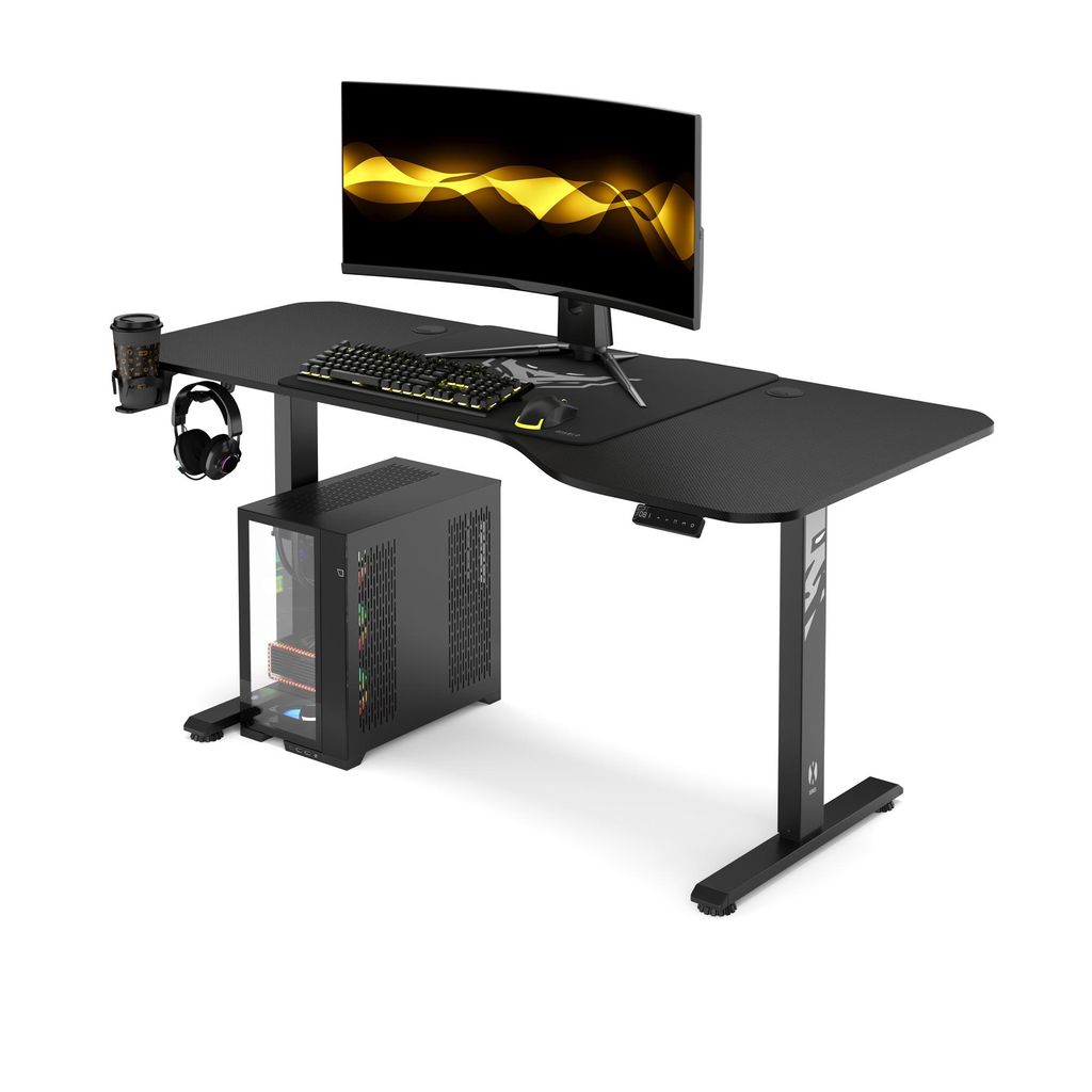 Diablo Gaming Tisch Elektrisch X-Tensio Computertisch Bürotisch Schreibtisch Memoryfunktion Touchscreen Höhenverstellbarer 160 cm