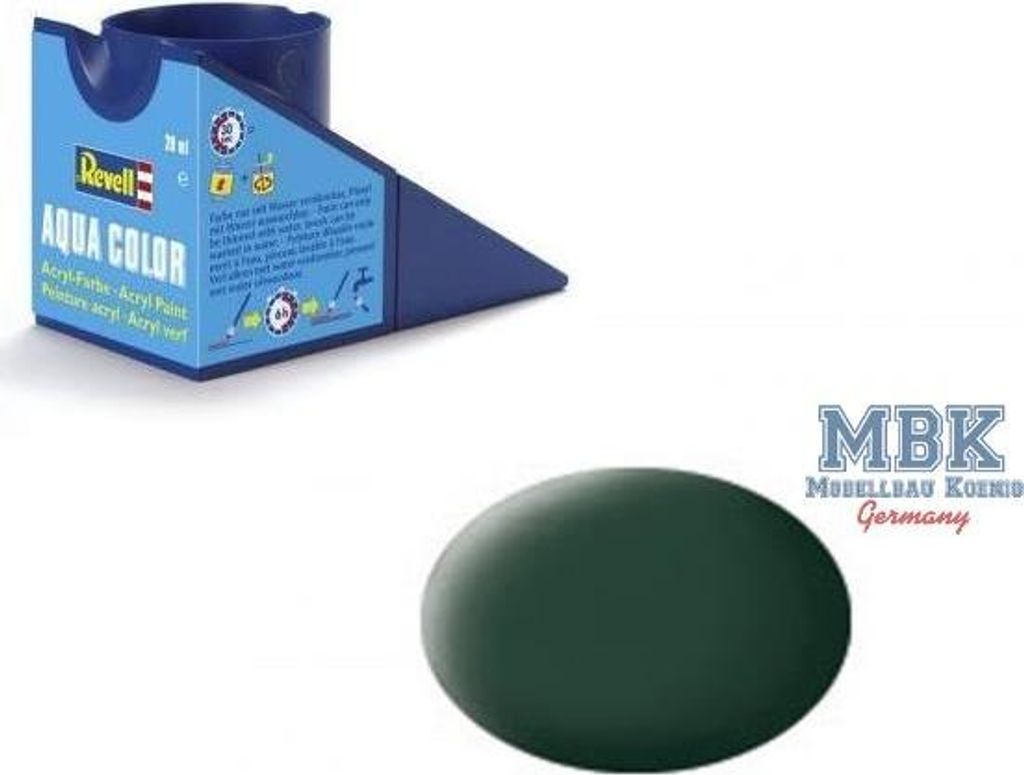 Revell AQ068 Aqua Color 068 dunkelgrün matt Produktbild 