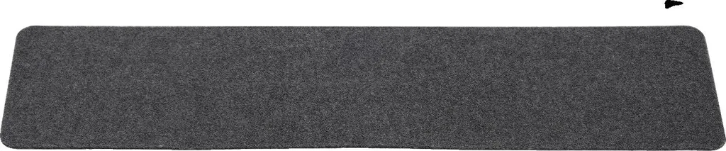 Tapis gris réducteur de bruit avec dos antidérapant, format 80x150cm