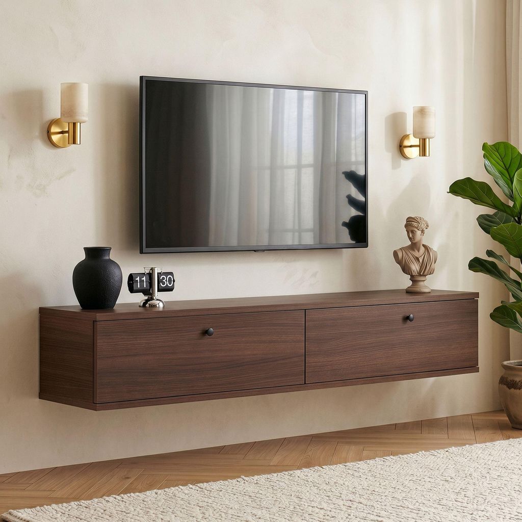 Skye Decor, Hochwertiger TV-Ständer, Walnuss, 140 cm, 100% Produktbild 