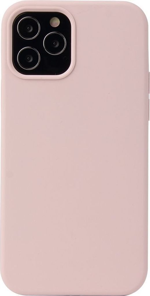 Mobigear Rubber Touch iPhone 13 Pro Max Silikon Hülle Backcover - Sand Pink