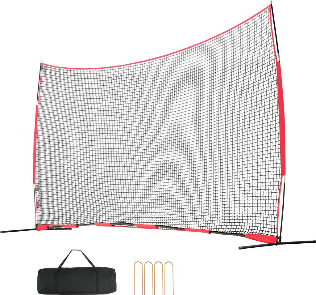 SucceBuy 20x10 ft Backstop-Netz, Sport-Absperrnetz, tragbares Übungsgerät mit Tragetasche, Schutzschirm für Baseball, Softball, Fußball, Hockey...