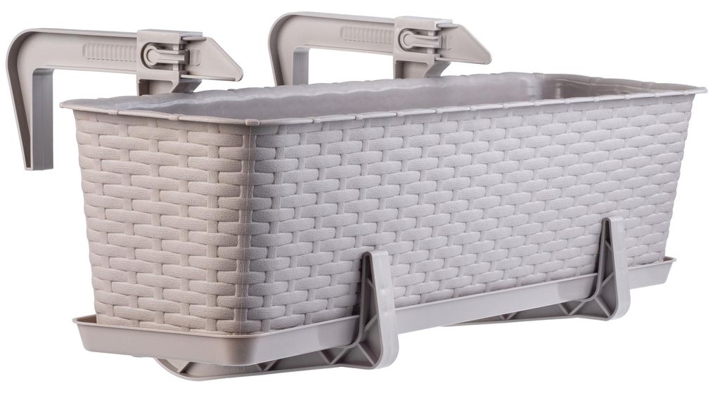 KADAX Balkontopf mit Untersatz "Frette", Balkonkasten mit Produktbild 