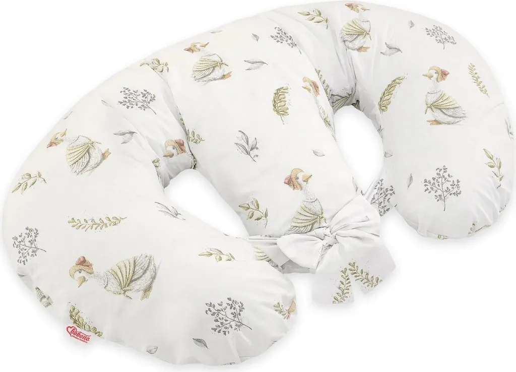 Coussin de maternité pour jumeaux Bobono jaune déhoussable et lavable