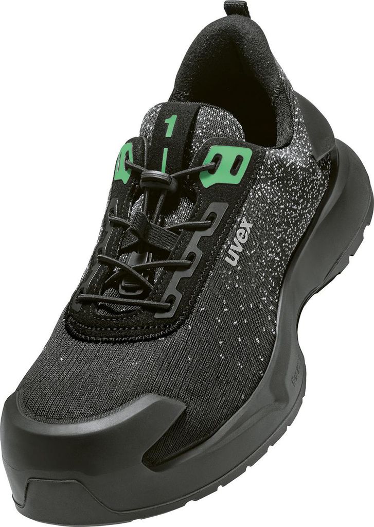 Uvex 1 Sicherheitsschuh x-craft planet S1 schwarz EN ISO 20345:2022+A1:2024 S1 PL FO SC SR Größe 44