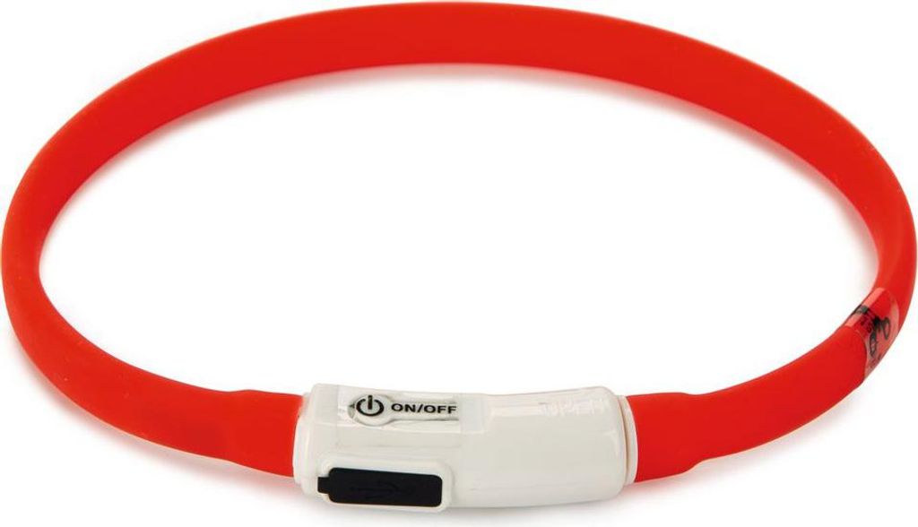 Beeztees Safety Gear Dogini - Hundehalsband - USB - Rot - 35x10 cm