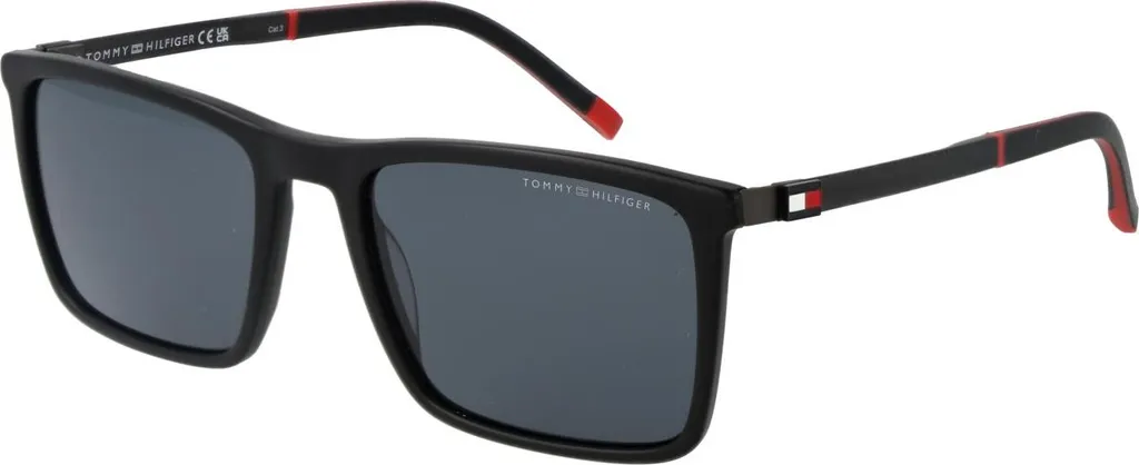 Tommy Hilfiger TH 2077/S 003/IR Lunettes de Soleil Homme Noir Mat