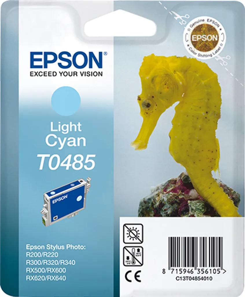 Epson T0485 C13T04854010 Ciano Chiaro - Cartuccia Originale Foto