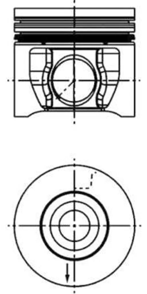 Piston KOLBENSCHMIDT 40830600 pour Transit et Defender OE 1373528