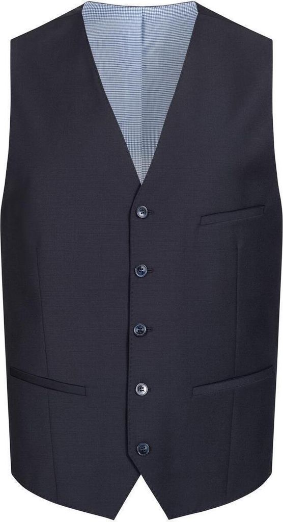 HECHTER PARIS Corporate Weste Herren Tailored Modern Fit Marine 62