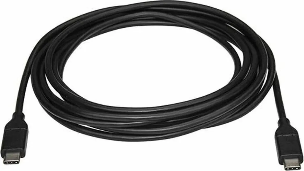 Cordon USB-C vers USB-C 3m Noir - Câble de Synchronisation et Charge - 3