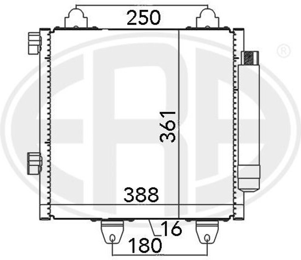 ERA 667022 - OE 6455 EE Klimakondensator mit Trockner für C1 (PM, PN), Aygo (B1)