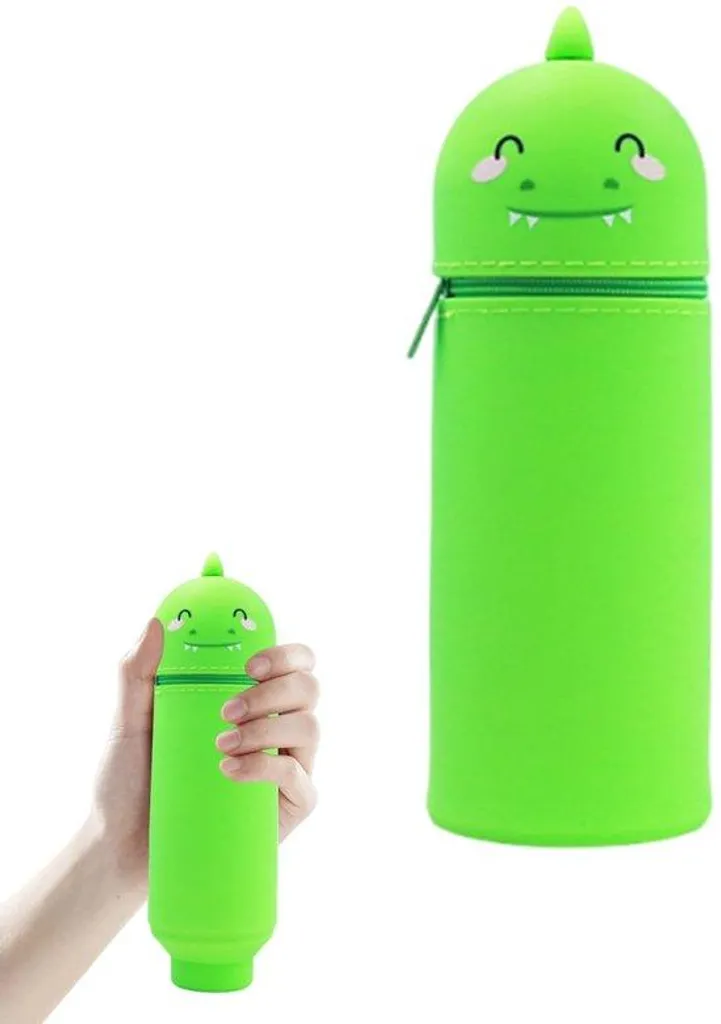 Coque de protection dinosaure en silicone étanche avec rabat de charge