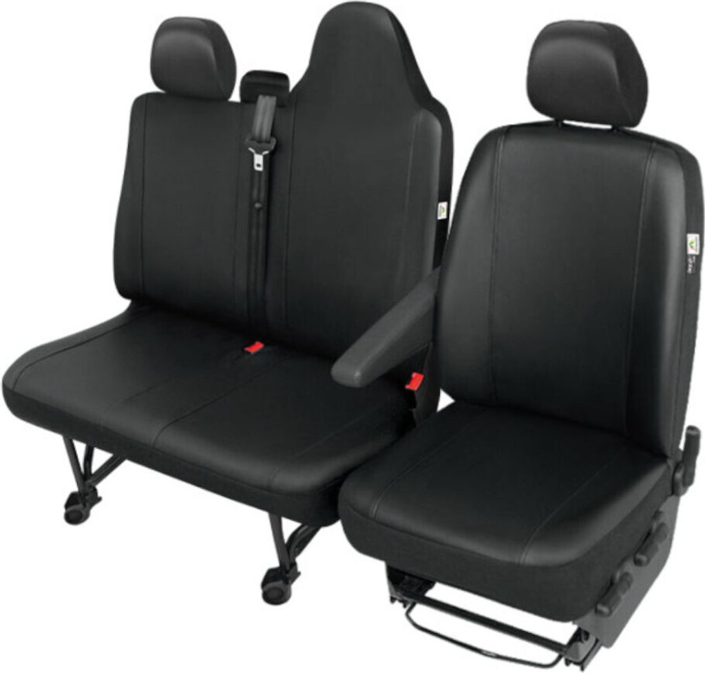 Nissan NV400 Kunstleder Sitzbezüge Sitzschoner Set Fahrersitz + Doppelbank (ganze Sitzfläche)
