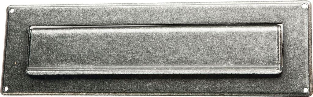 HALCÖ Briefeinwurf 285 x 85 mm, Eisen verzinkt schwarz passiviert
