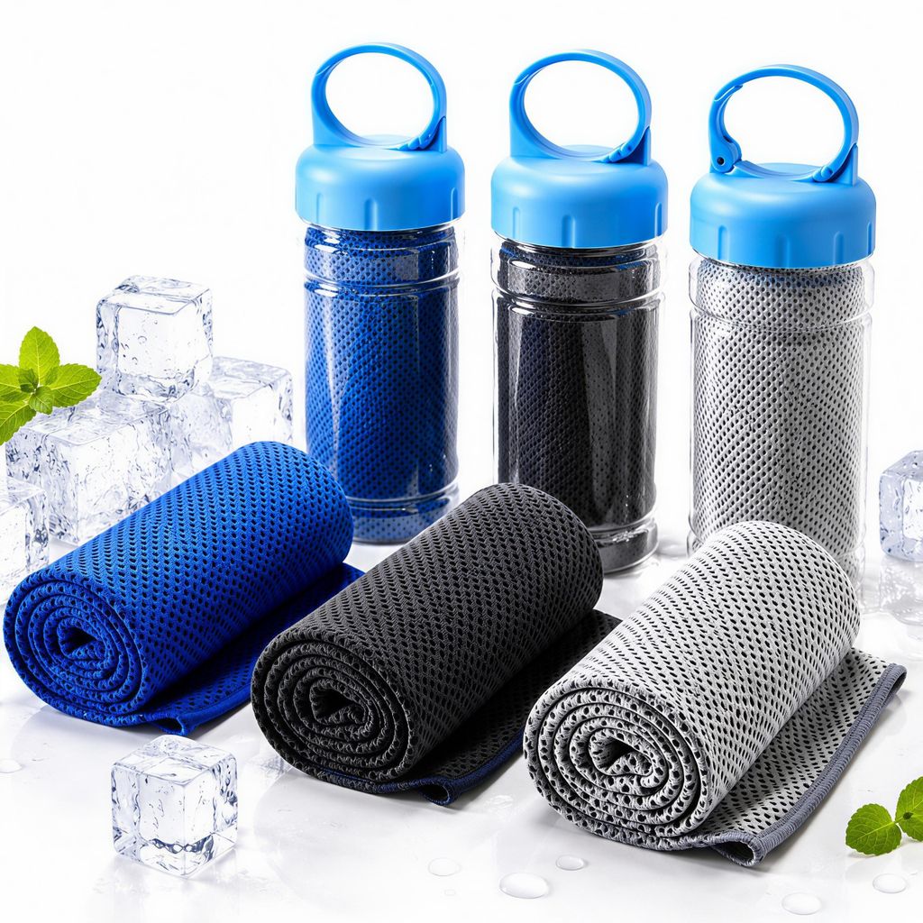 3 Stück Kühlhandtuch Cooling Towel, 100 x 30 cm, sofort Produktbild 
