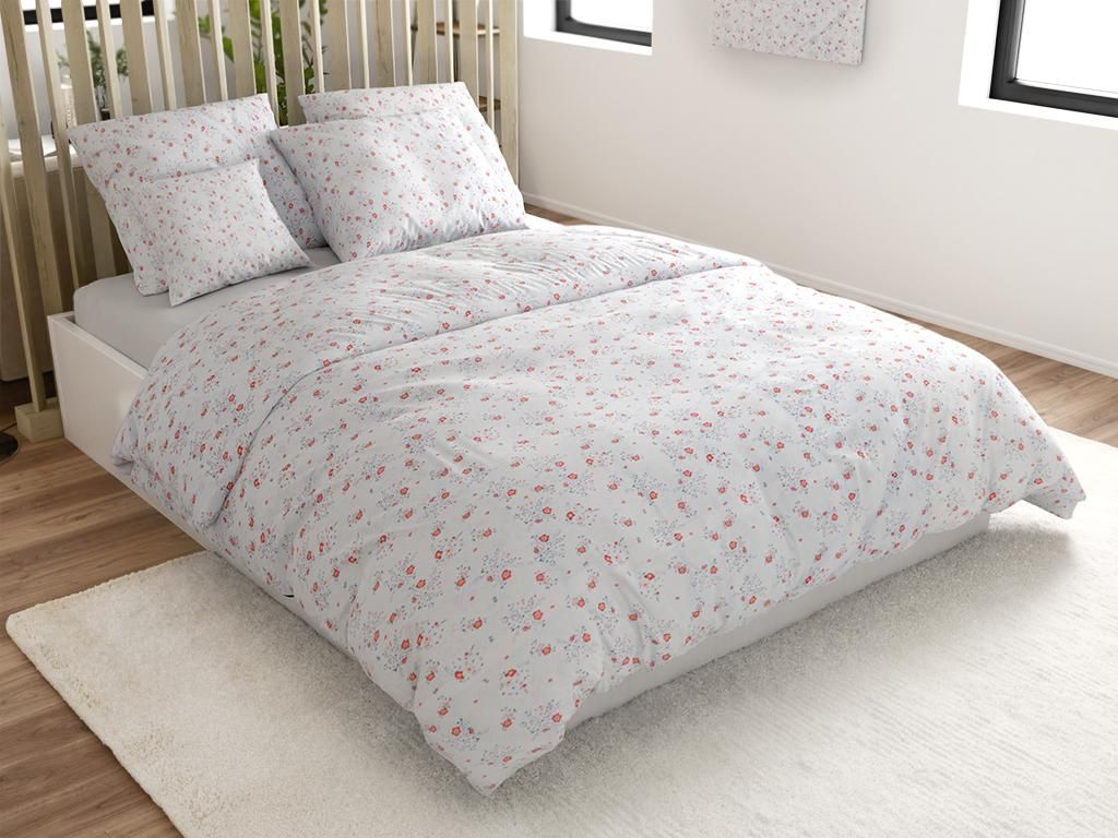 Mikrofaser-Bettwäsche FLORINE, cremefarben. Maße: 70 x 80 Produktbild 