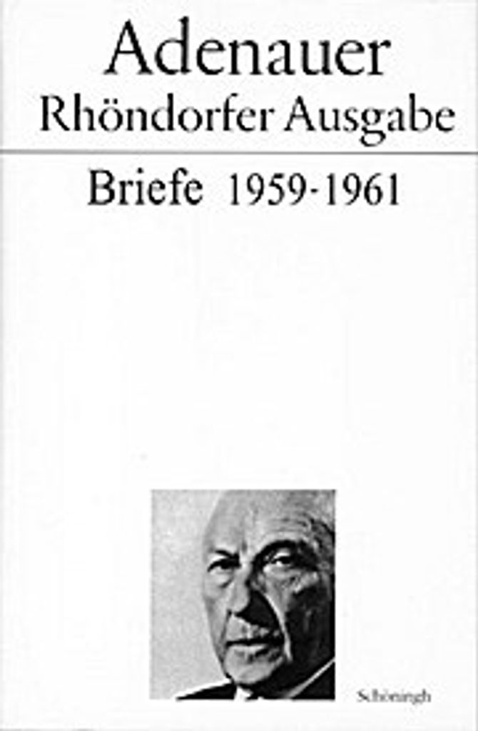 Adenauer - Rhöndorfer Ausgabe / Adenauer Briefe 1959-1961