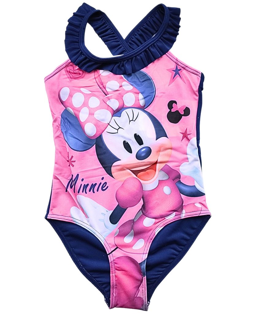 Badeanzug mit Rüschendetails Disney Minnie Mouse Dunkelblau 104 cm