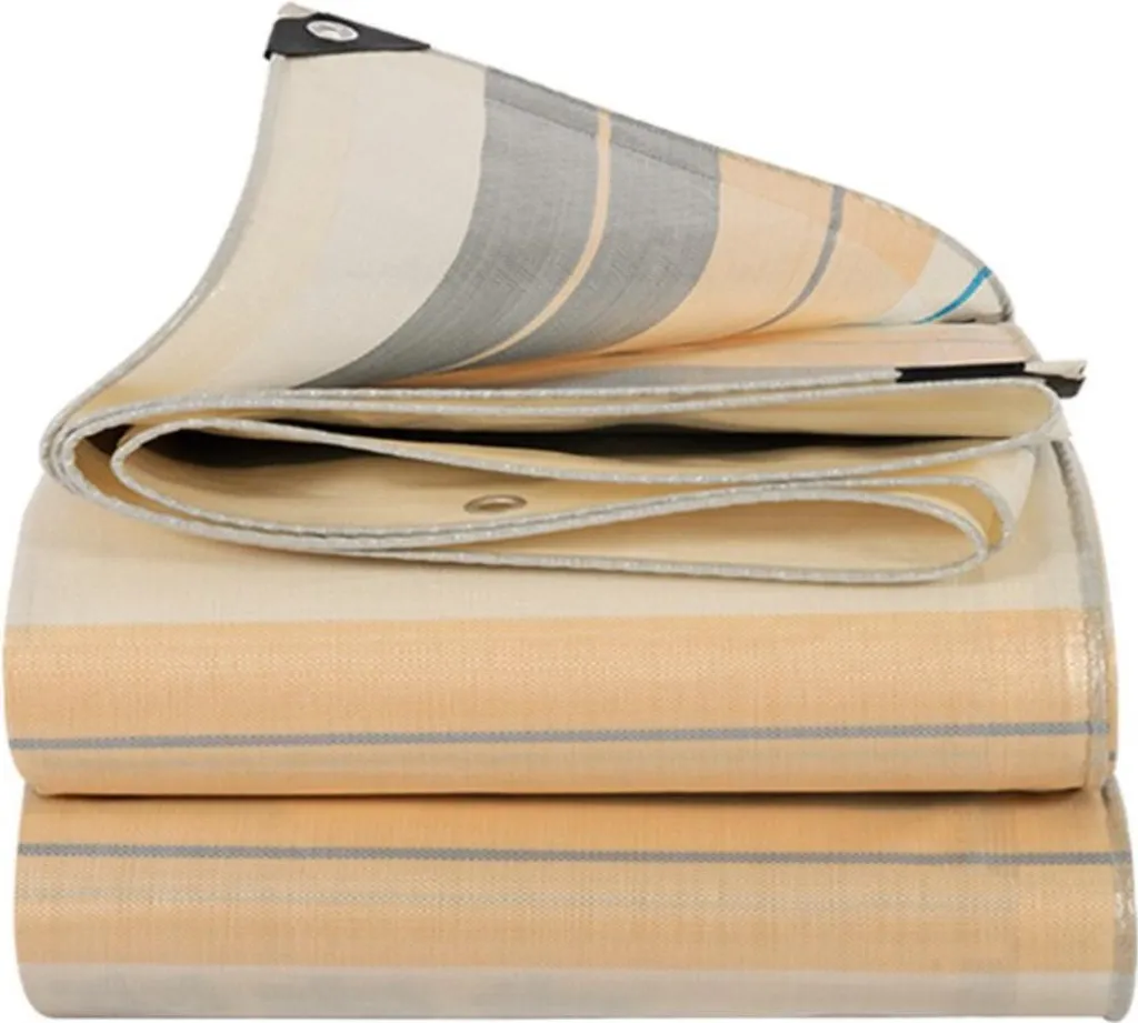 Bâche de protection imperméable off-white en PE résistant 300x400 cm