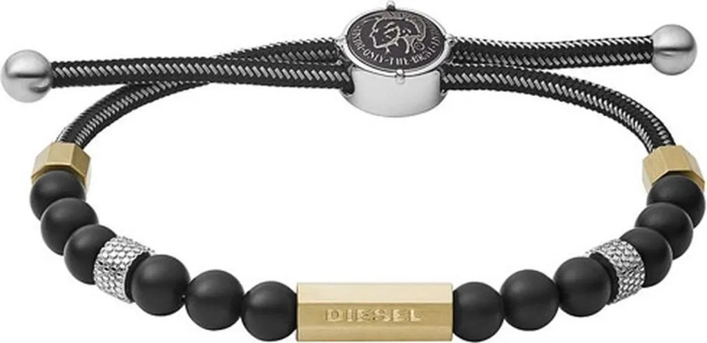 Bracciale Diesel DX1269710 Nero: L'Essenza del Design Industriale