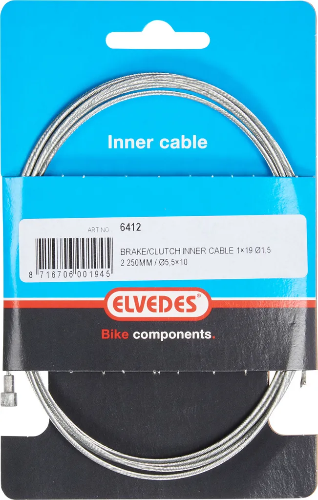 CAVO INTERNO ELVEDEN REM 2250 mM Filo zincato Ø1,5 mm V-nipple (sulla scheda) - 1