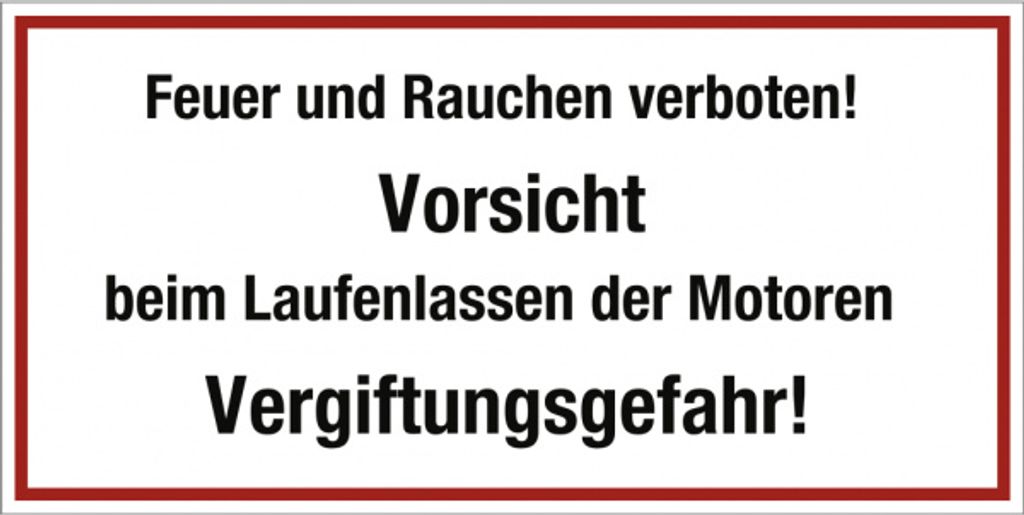 Dreifke Schild Feuer und Rauchen verboten! Vorsicht ..., Kunststoff, 400x200 mm