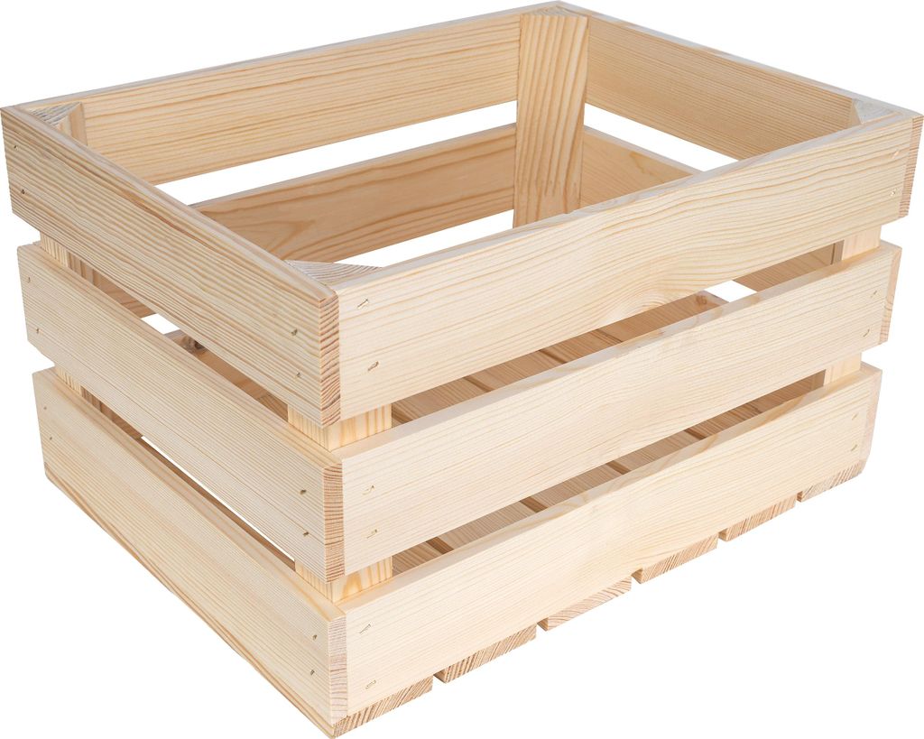 Creative Deco Caisse en Bois Naturel 40 x 30 x 23 cm - Image du produit 