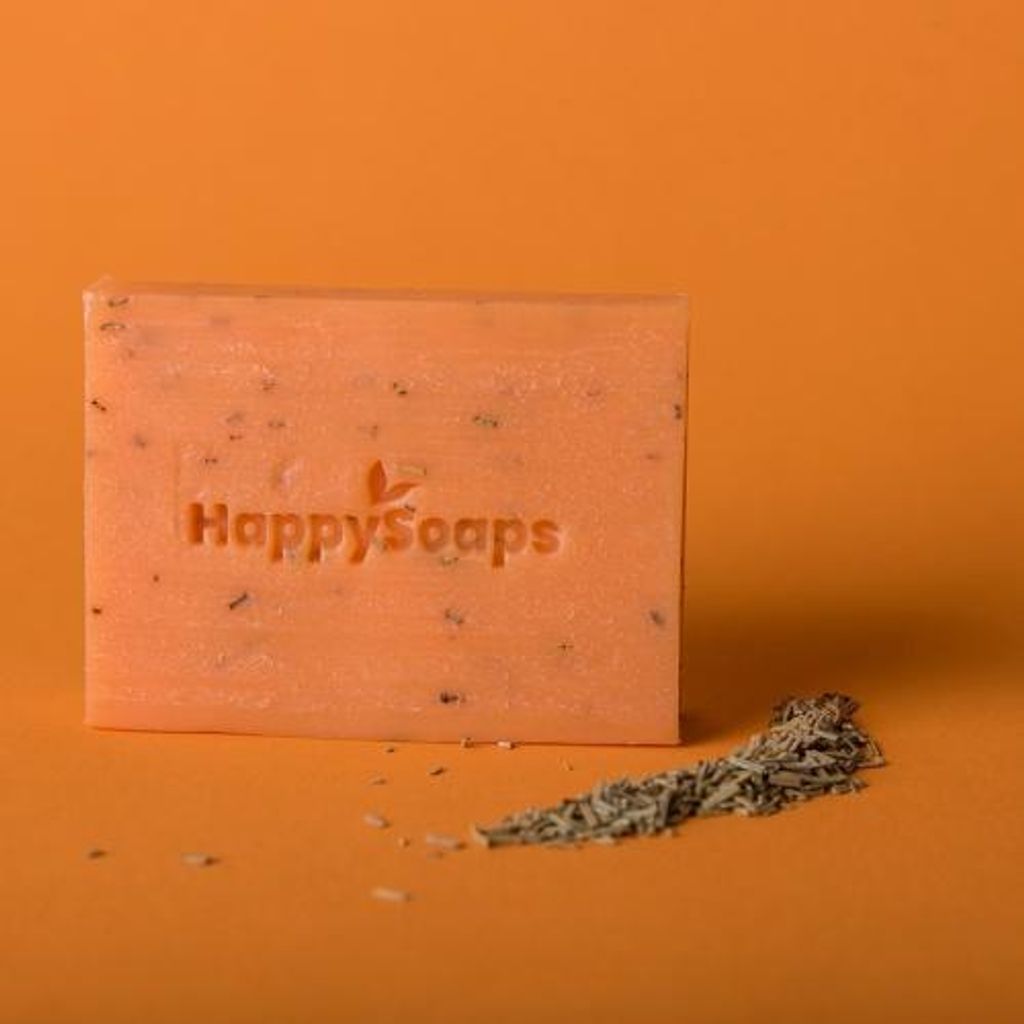 Happysoaps Körperseife mit Arganöl und Rosmarin (100 g)